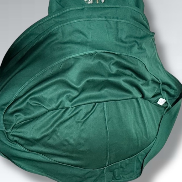 Emerald Sundae Green Lace Detail Dress - Layered and Lightly Flared Size SMALL - Picture 10 of 13